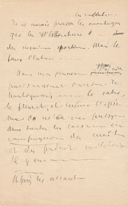Jean MORÉAS 2 autographes lettre poésie escrime