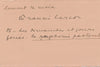 Francis CARCO amusante question Les 3 disques de chevet ? autographe lettre 