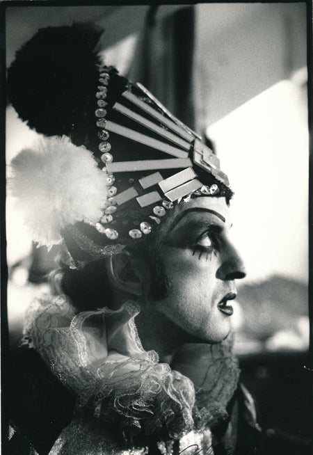 Claude ALEXANDRE beau portrait homme maquillage photo photographie époque signée