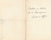Armand-Henri TROUSSEAU ophtalmologue diagnostics maladie 2 lettres autographes