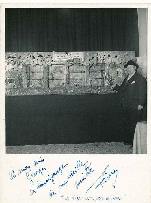 art populaire Saint François d’Assise oiseaux peinture photo photographie