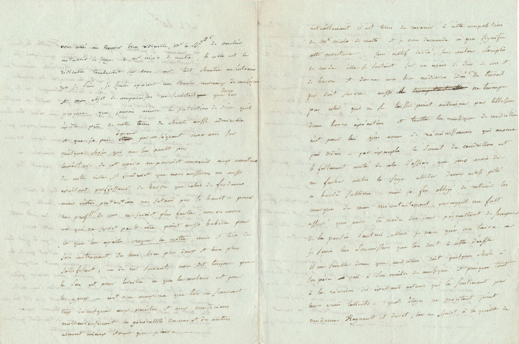 manuscrit signé "Onoffrio" sur Cendrillon, opéra-féérie de Nicolo ISOUARD