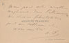 A. FLAMENG 1 lettre autographe signée 4 carte de visite Alliance Arts Cercle