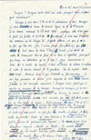 Jean Jacques GAUTIER Lettre autographe signée ET manuscrit Pourquoi avoir écrit