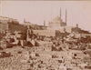 Zangaki albumine époque v. 1880 photo égypte Le Caire citadelle cimetière Tourab