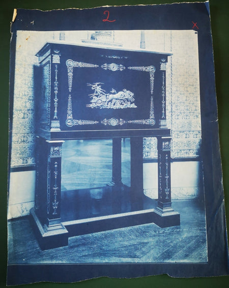 BEDFORD LEMERE and CO  bijoux décor grand cyanotype photo photographie