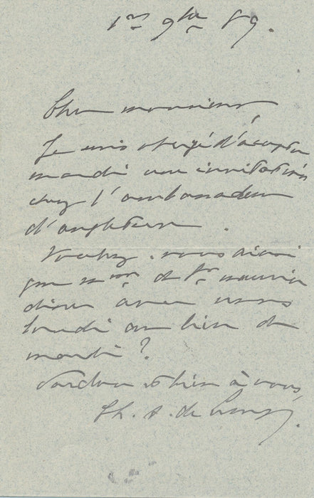 Droit justice politique 35 lettres autographes Henry du Buit Fourcade magistrats