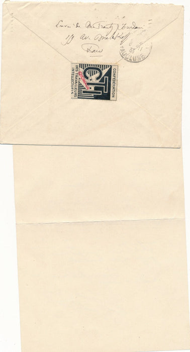 Frantz JOURDAIN 2 lettres autographes  à Georges ALPHANDERY Brignan abeilles