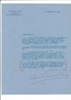 intéressant Lot Claude Farrère Farrere 4 lettres 3 dédicaces autographe