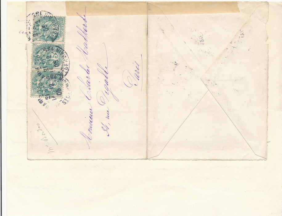 Mademoiselle Paul. Bordas chante compositions de Charles Malherbe 2 lettres 