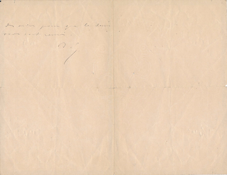 art Benjamin Constant lettre autographe signée cause des orphelin 1892