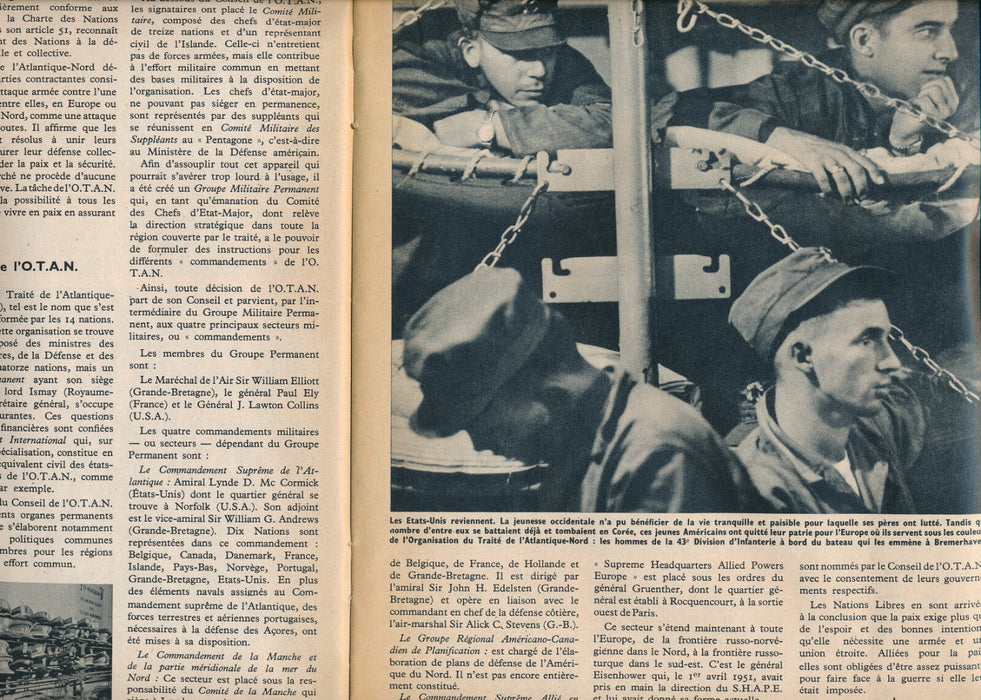 RARE Brochure propagande bienfaits OTAN, 32 p vers 1953 militaria 