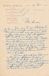 Frantz JOURDAIN à dramaturge et scénariste Henri Duvernois 4 lettres autographes
