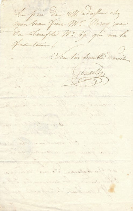 GOUAULT graveur à LAGUICHE dessinateur 4 lettres autographes signées Mongez