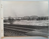 Pont et chemin de fer tirage argentique époque années 1950 Etats-Unis photo