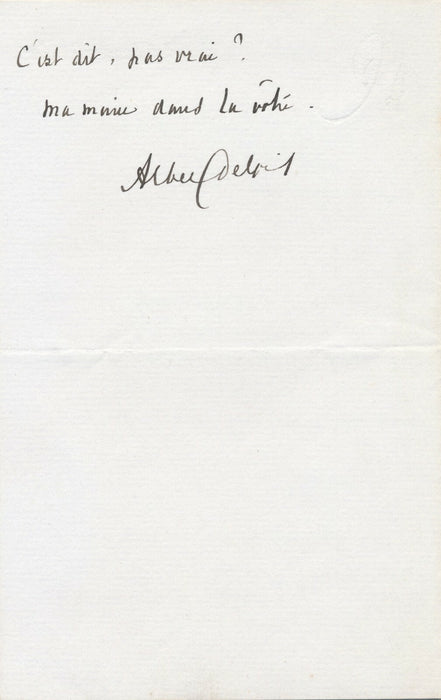 Albert DELPIT 3 lettres autographes signées écrivain collabore avec E. Portalis