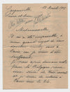 Raoul PUGNO note autographe exercice de musique ET 2 lettres signée cours