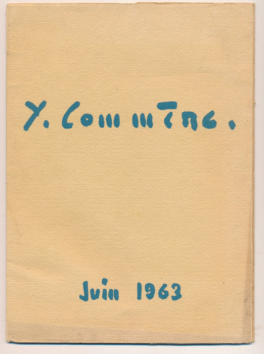 Jean COMMÈRE catalogue exposition 1963 peinture galerie Reichenbach