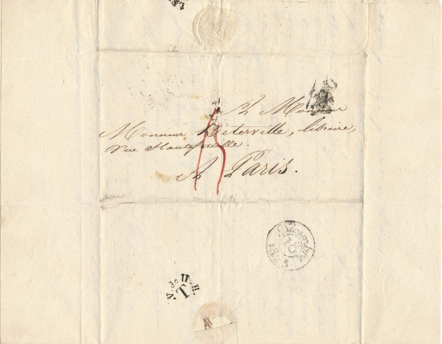 Edition Philippe-Alexandre LE BRUN DE CHARMETTES 2 lettres autographes signées