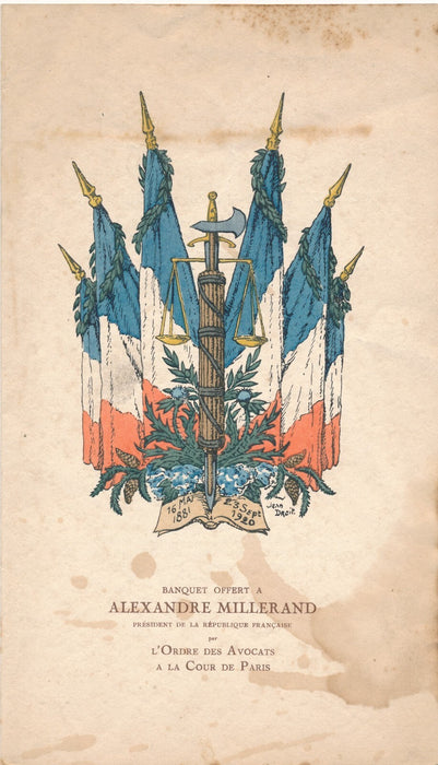 Lot ensemble 5 présidents de la République 5 lettres autographes signées cartes