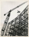 Otan Nato Paris construction drapeau photographie argentique 1958