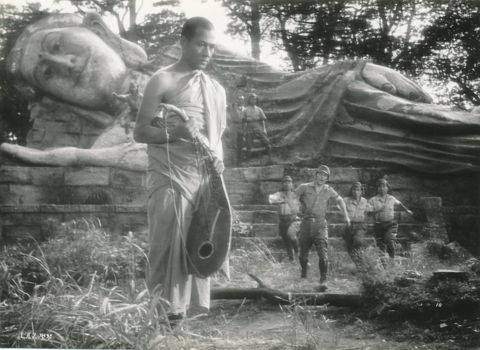 Cinéma Kon Ichikawa : Biruma no tategoto 8 photos époque vintage Harpe Birmanie