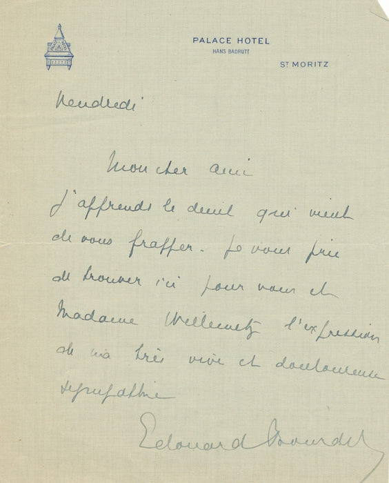 théâtre Edouard BOURDET 7 lettres à Albert WILLEMETZ Yvonne Printemps Rubicon