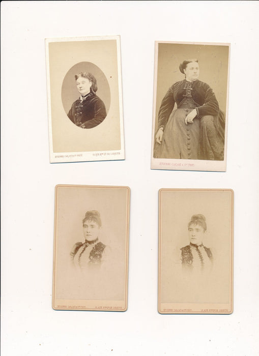 CARTJAT  15 cdv portraits albumine photo photographies  c. 1880 carte visite