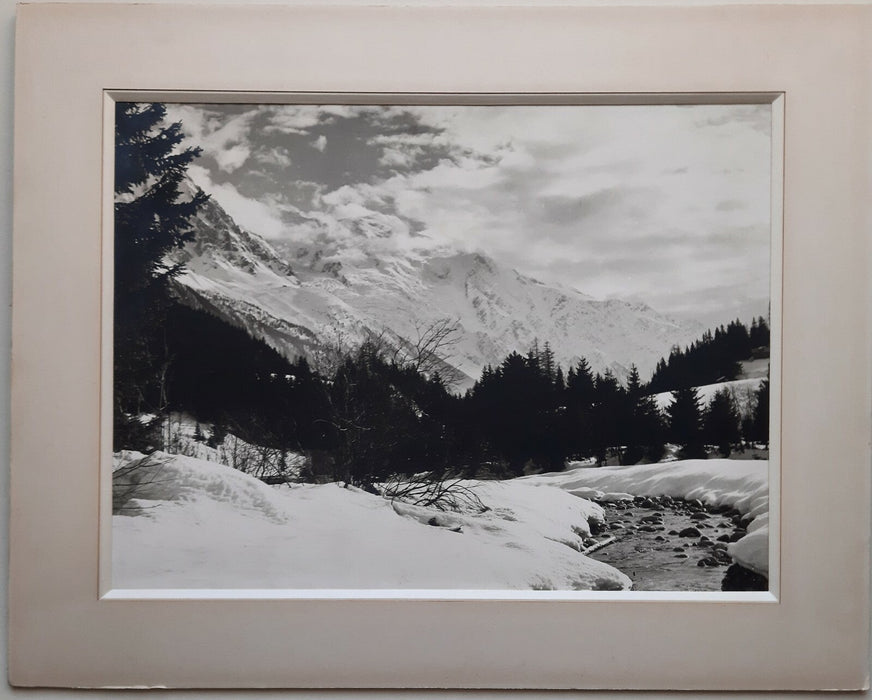 Anonyme Vue montagne photo photographie argentique passe partout