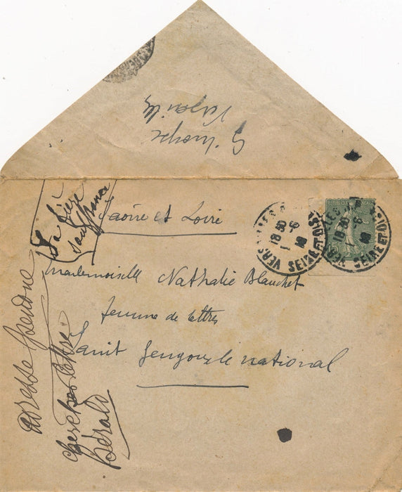 Gabrielle MOYSE poétesse Judaica lettre autographe signée poésie