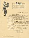 peintre Paul BAUDIER lettre revue Poésie Charpentier Grande Muraille Chine