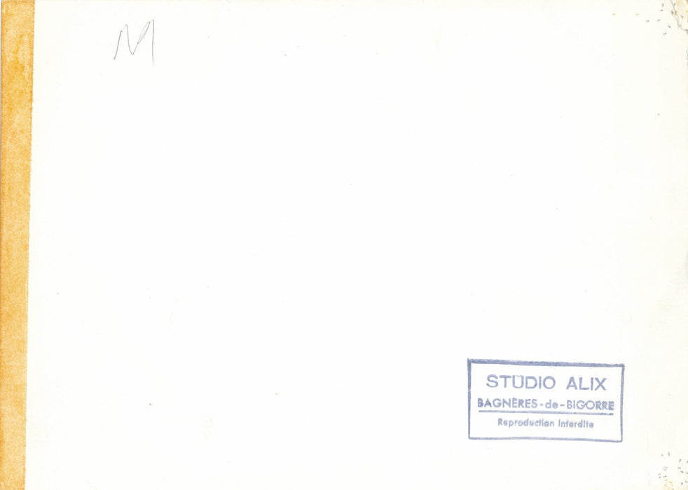 Studio Alix 1969 paysage montagne neige Bagnères photo photographie signée datée
