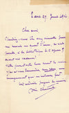 William CHAUMET compositeur lettre autographe signée Malherbe 