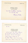 Daniel-Rops 4 lettres autographes signées et 4 cartes autographes signées
