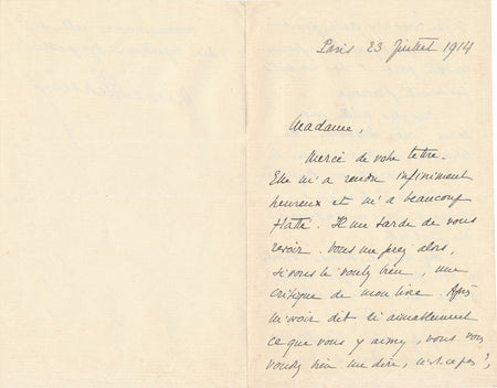 MARTIAL-PIÉCHAUD espère des lendemains heureux 3 lettres autographes signées