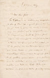 Félicien DAVID belle lettre autographe sur ses relations frère Charles David