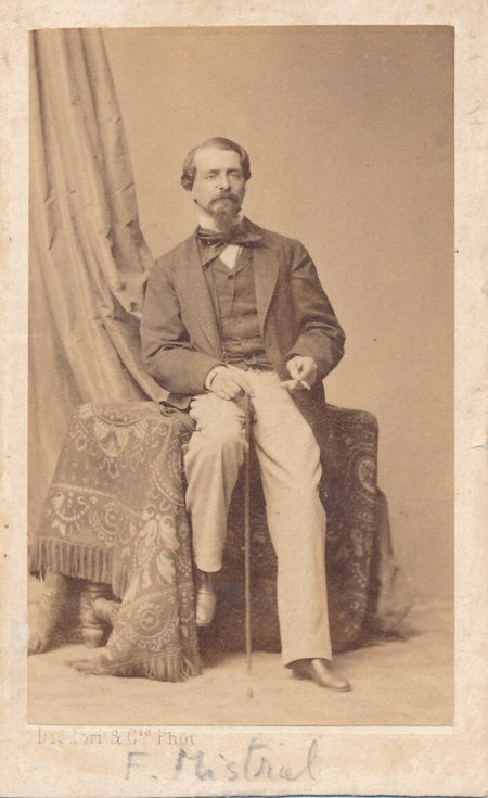 Frédéric Mistral cdv carte visite albuminé photo photographie Disdéri