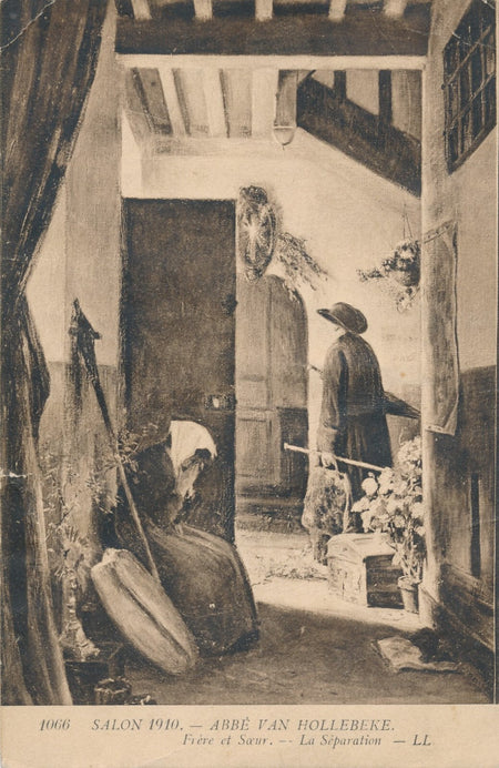 Abbé Antoine Alphonse VAN HOLLEBEKE carte autographe signé Saint-Paul