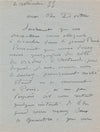 Henri LEBASQUE Lettre autographe signée docteur Brocq Auteuil atelier 1935