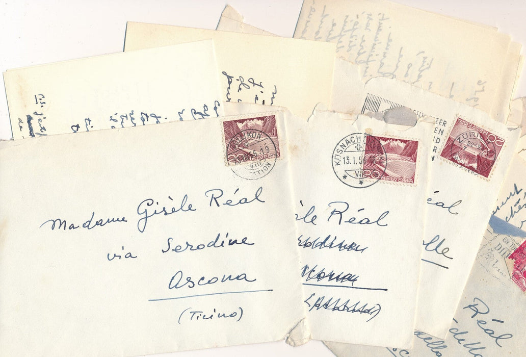 Morice LIPSI correspondance 9 lettres autographe signée Suisse Gisèle Réal