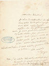 Jean Baptiste d Epagny lettre autographe signée Cès Caupenne Ampbigu Oeuvre