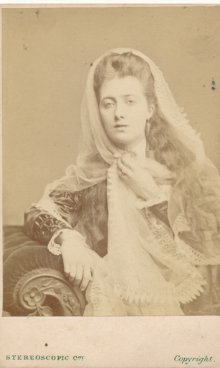 Clara ROUSBY 2 cdv photo photographie albumine Angleterre actrice
