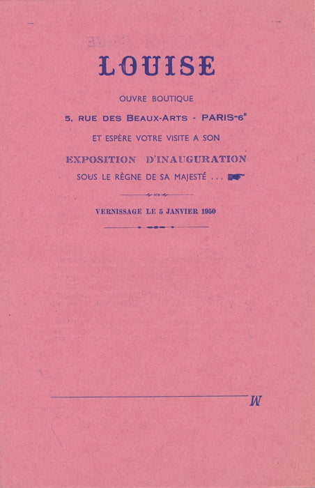 Anatole JAKOVSKY La Petite Reine envoi autographe signé ET carton d'invitation