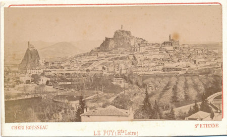 Le Puy Haute-Loire Auvergne lot 3 albumine cartes de visite Notre-Dame photo cdv