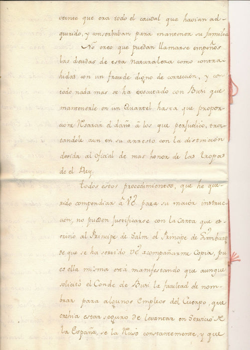 Pedro Pablo ABARDA DE BOLEA lettre signée ambassade espagne Bussy Ossun 1772