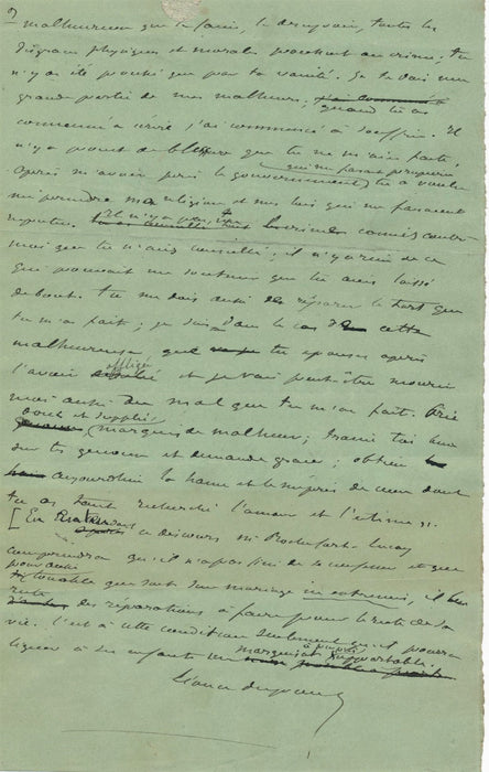Léonce DUPONT 1828-1884 journaliste 4 manuscrits autographes signés et 3 lettres