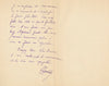 Georges GARDET lettre autographe signée sculpteur animalier Arts et Décoration