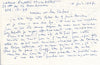 Paulette HUMBERT gravure carte voeux et lettres autographe signée