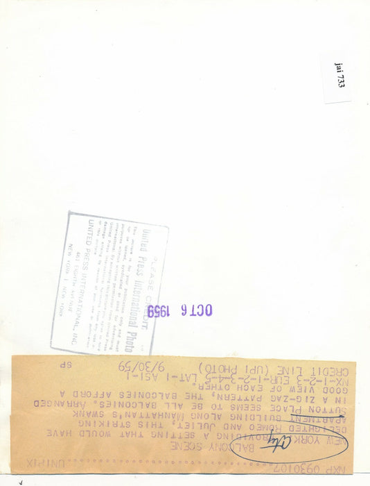 urbanisme New York Sutton Place architecture immeuble 1959 photo photographie