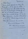 compositeur Henri HIRSCHMANN lettre autographe signée contretemps regrets